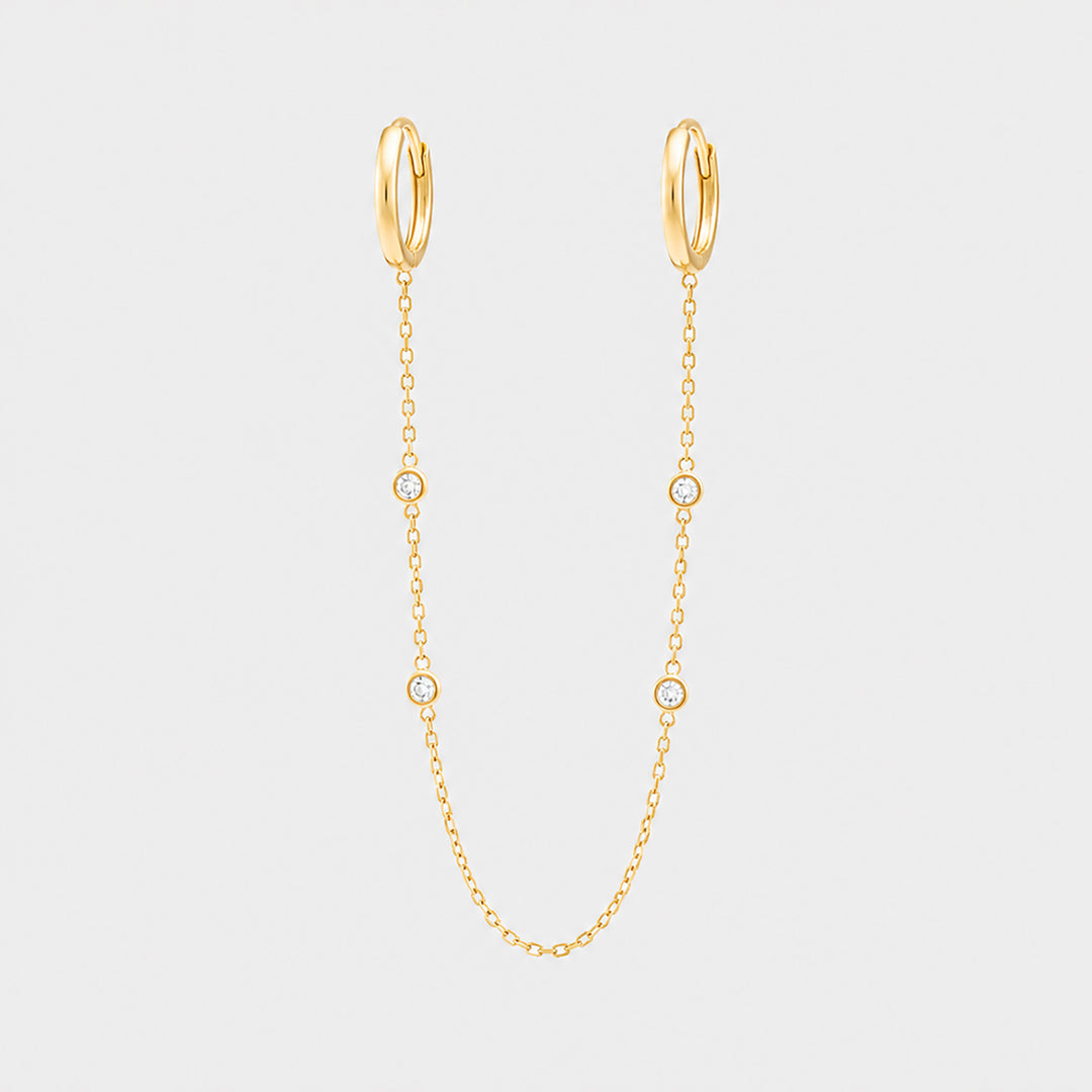 Dione Lyra Single Chain Earrings