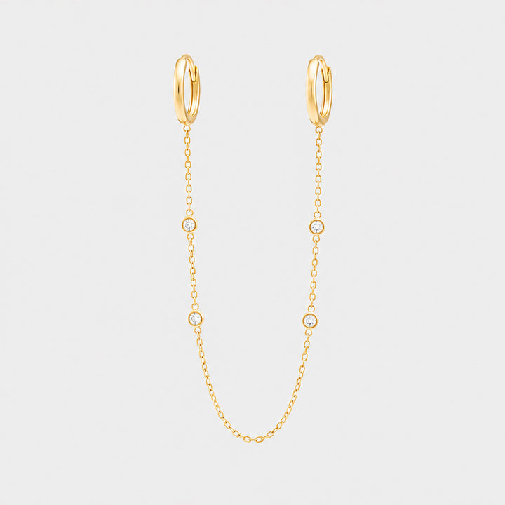 Dione Lyra Single Chain Earrings