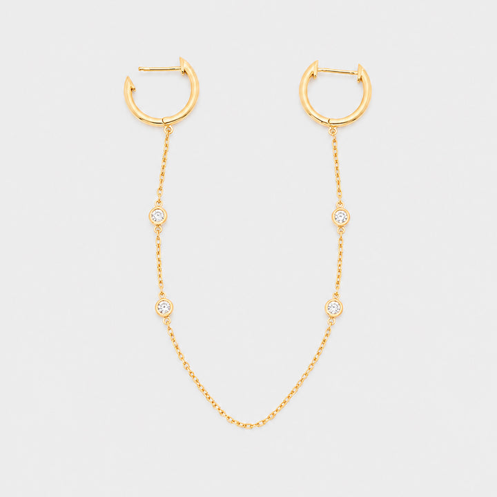 Dione Lyra Single Chain Earrings