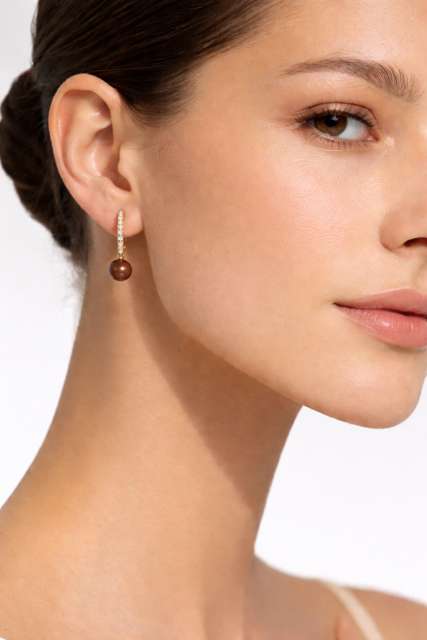 Mocha Pearl Earrings