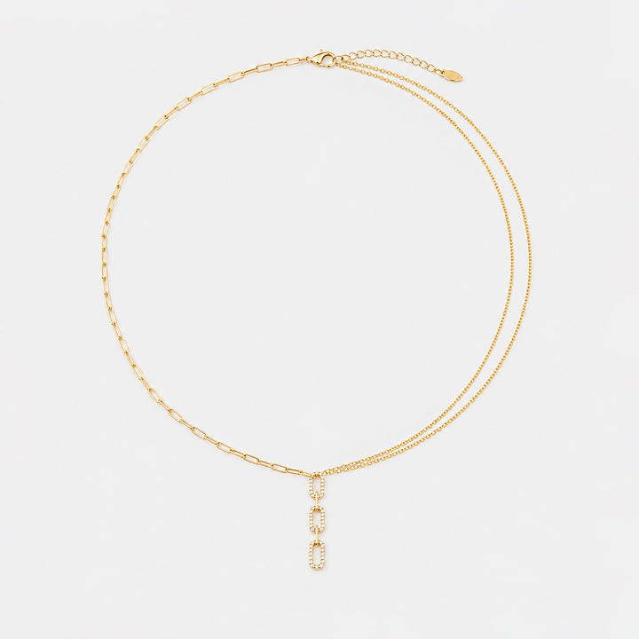 Dione Astra Triple Chain Necklace