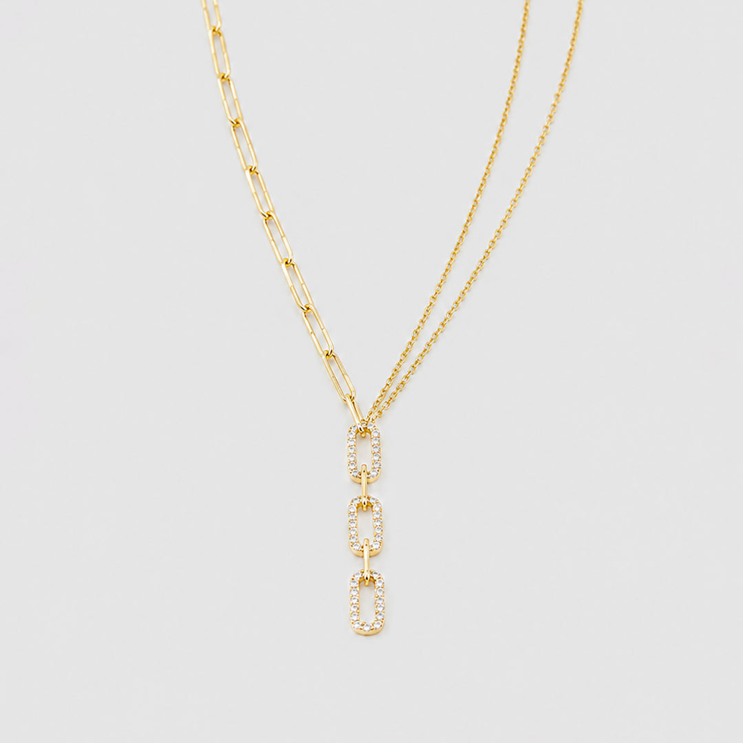 Dione Astra Triple Chain Necklace