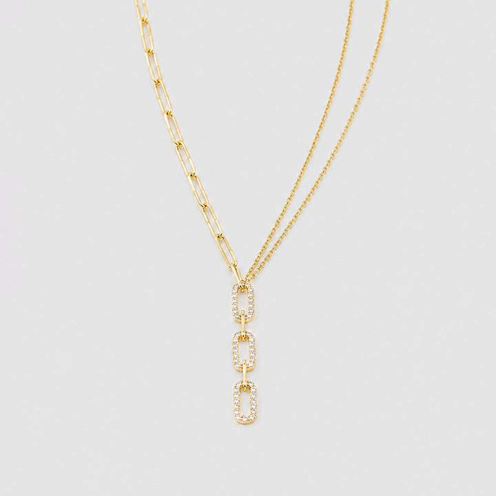 Dione Astra Triple Chain Necklace