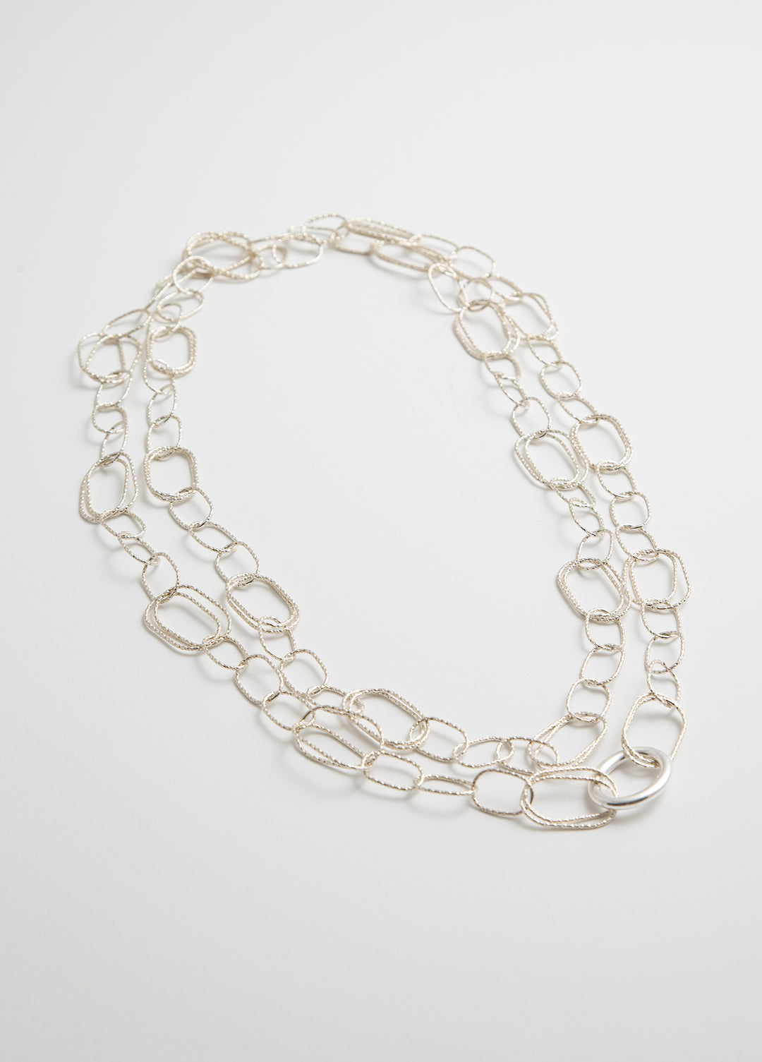 Chunky Chain Necklace-silver