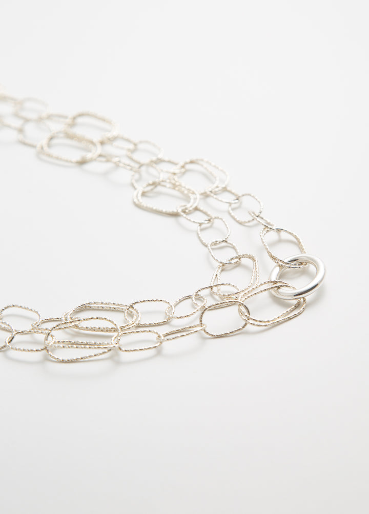 Chunky Chain Necklace-silver
