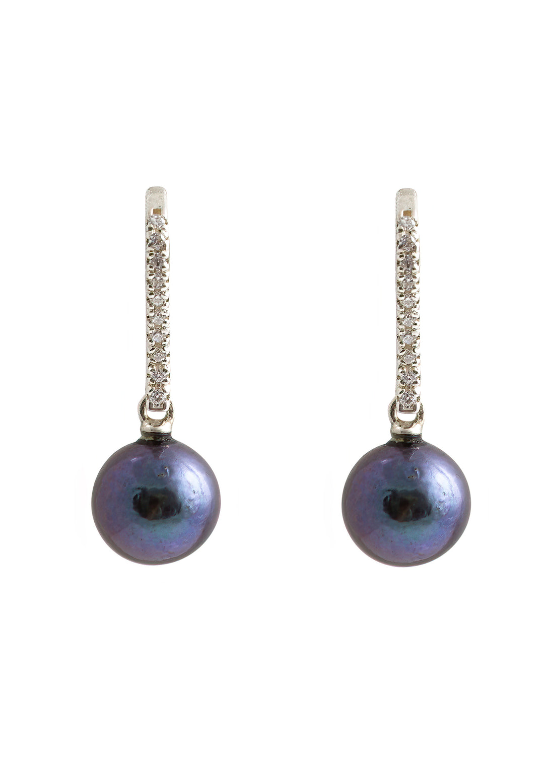 Midnight  Pearl Earrings