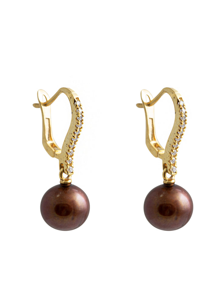 Mocha Pearl Earrings