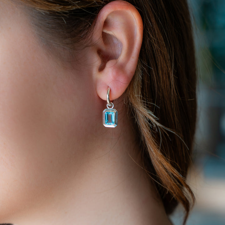 Ungeschliffene Diamant-Kugel-Ohrringe mit Details