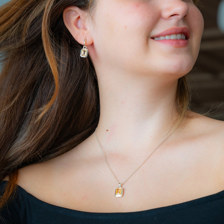 Lokkum Essence earrings-Citrine