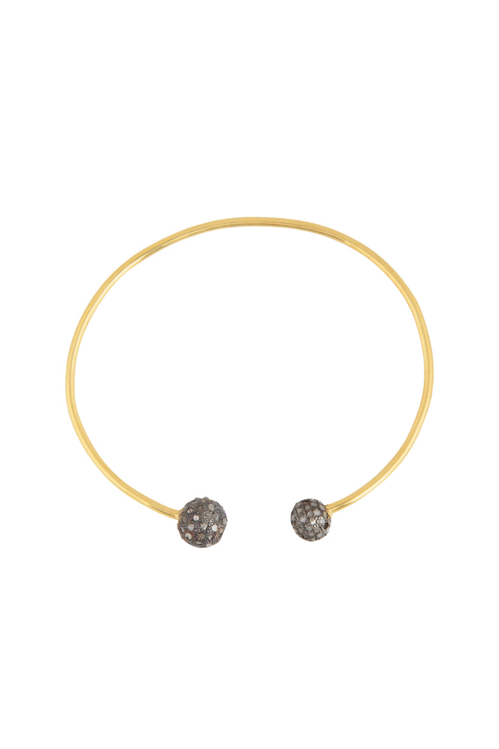 Armband mit ungeschliffenen Diamantkugeln