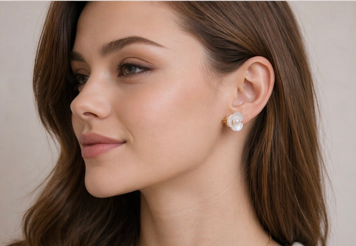 Pure Pearl Blossom Earrings