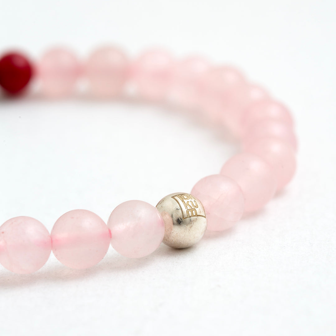 Seven Chakra & Pink Quartz Bracelet