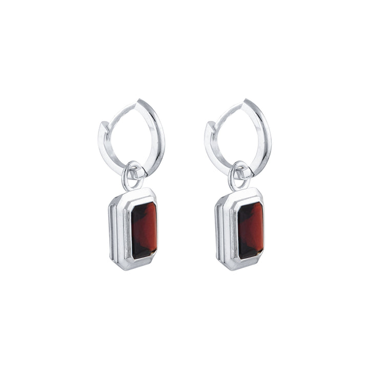 Lokkum Essence earrings-Garnet