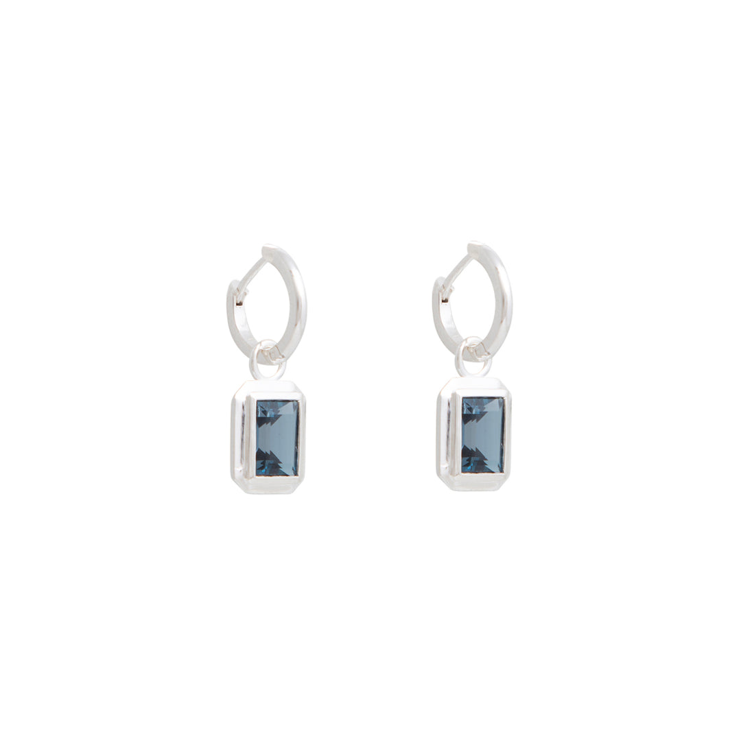 Lokkum Essence earrings-London Blue Topaz