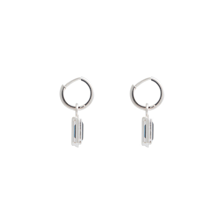 Lokkum Essence earrings-London Blue Topaz