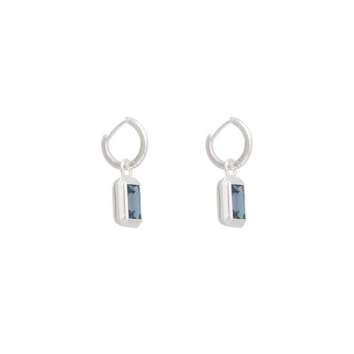 Lokkum Essence earrings-London Blue Topaz