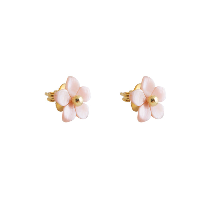 Blush Pearl Flower Earrings