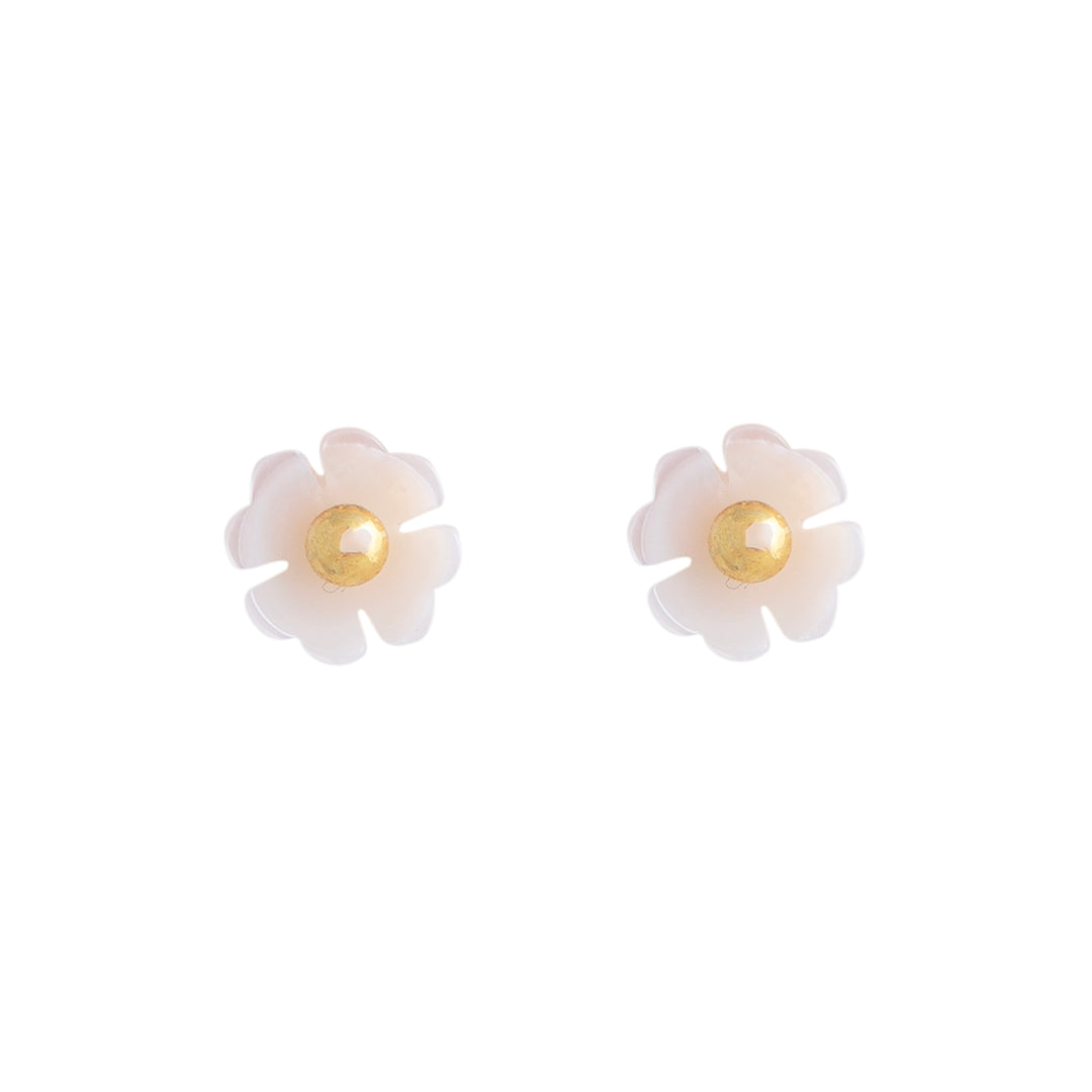 Blush Petal Stud Earrings