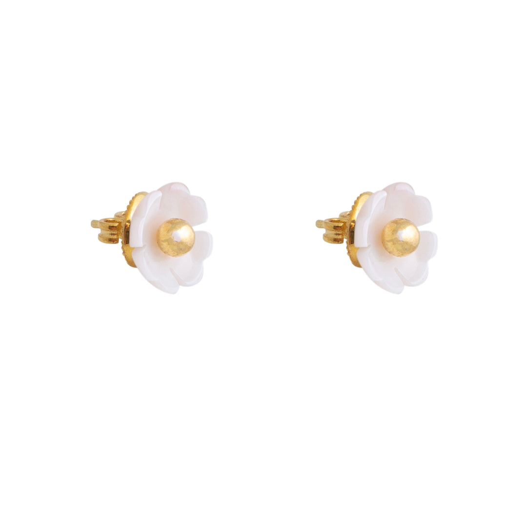 Blush Petal Stud Earrings