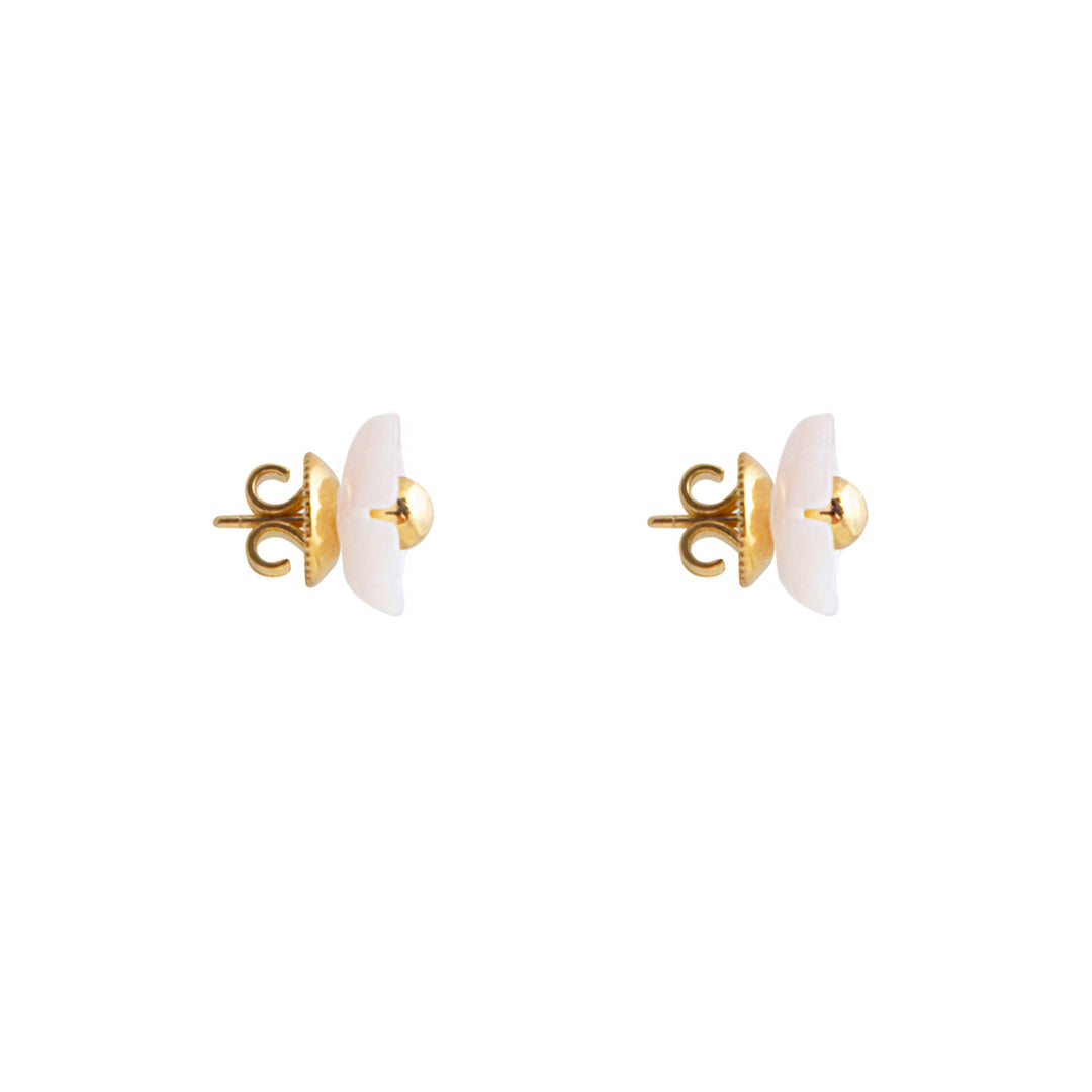 Blush Petal Stud Earrings