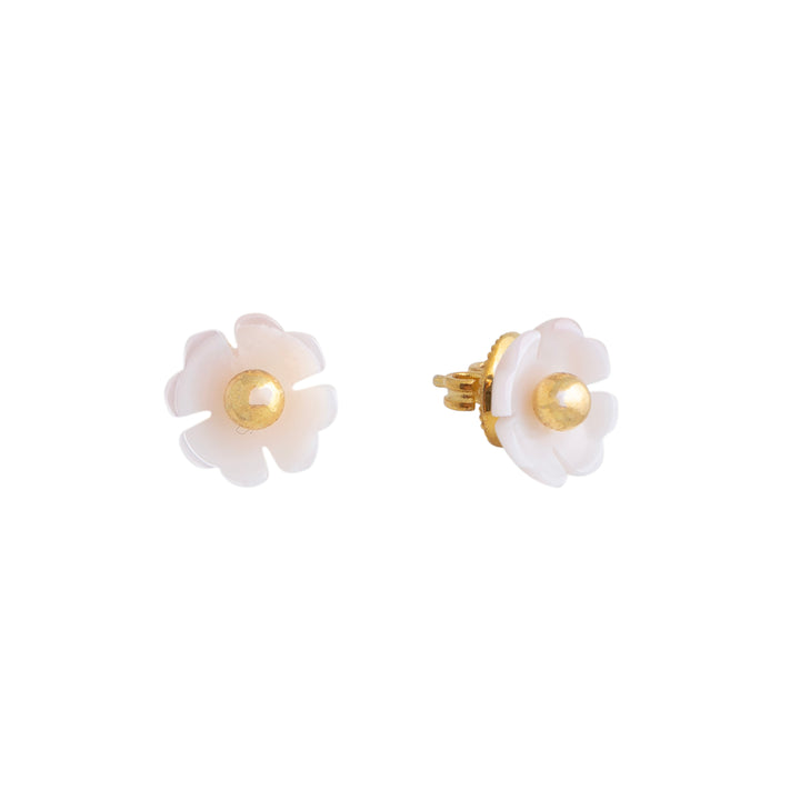 Blush Petal Stud Earrings