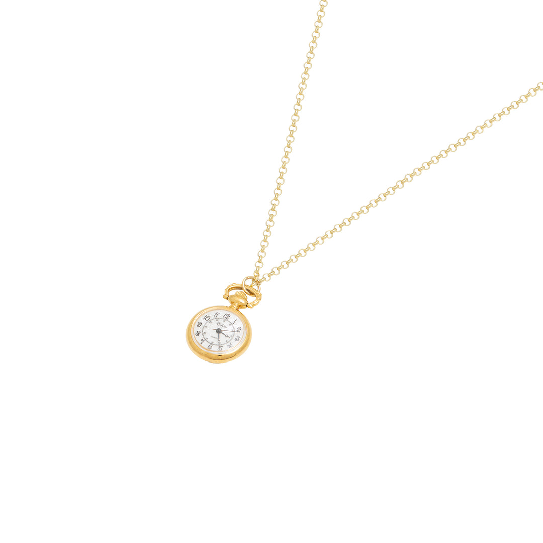 Vintage Eclipse Quartz Necklace Watch