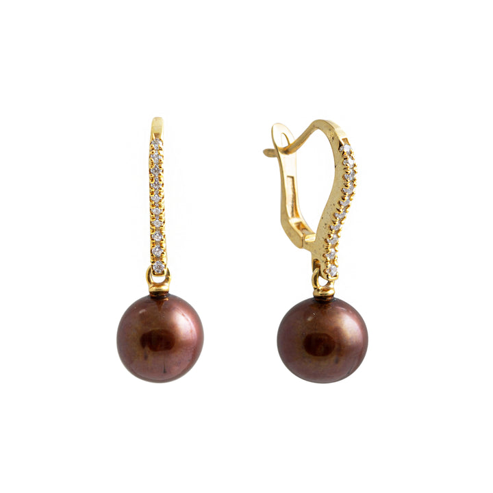 Mocha Pearl Earrings