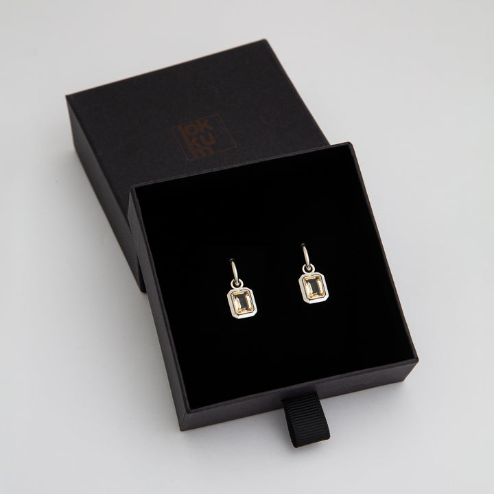 Lokkum Essence earrings-Citrine