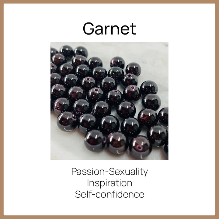 Lokkum Essence earrings-Garnet