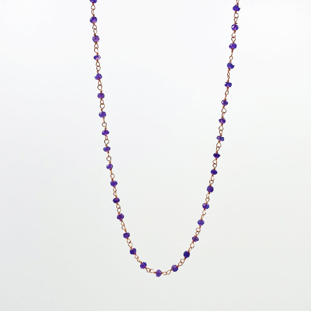Violet Dots Necklace