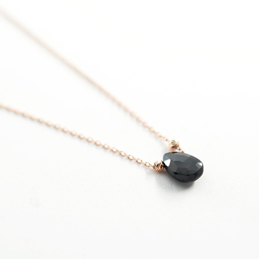 Black Drop Necklace