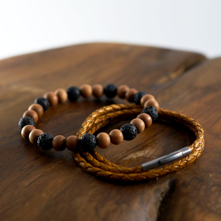 Lava & Sandalwood beads Combo