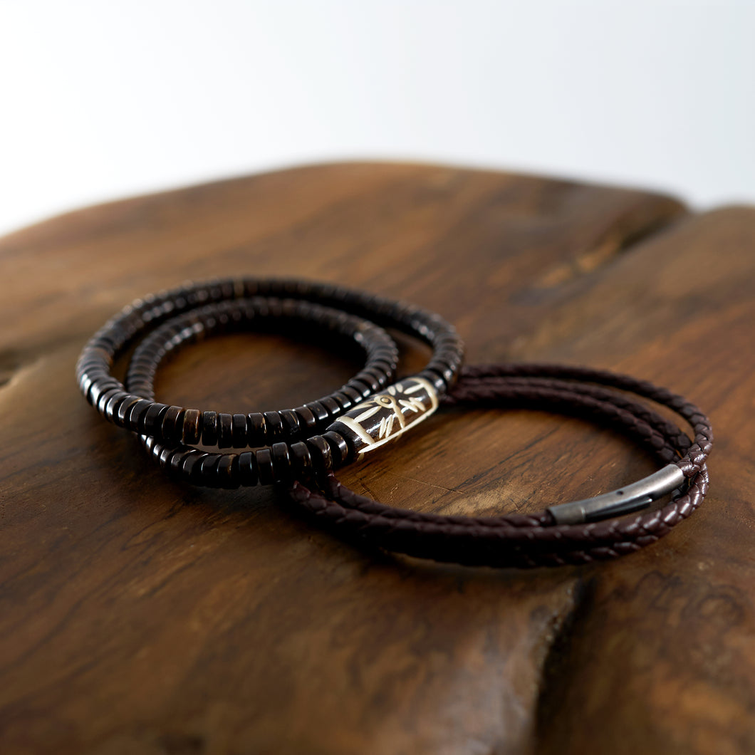 Camel Bone with Coconut beads Combo