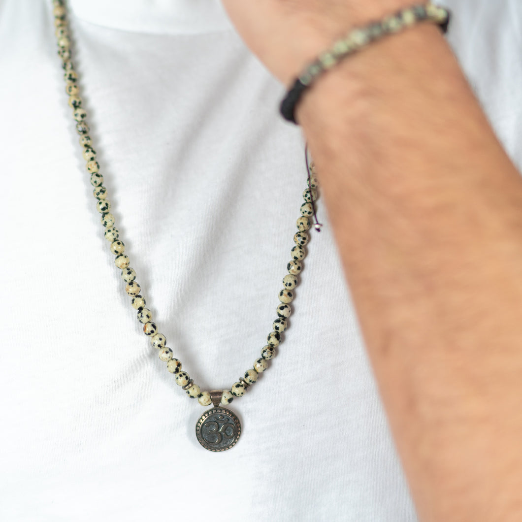 Natural Dalmatian Jasper Necklace