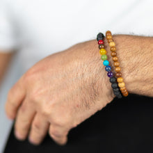 Load image into Gallery viewer, Seven Chakra Stone &amp; Lava
