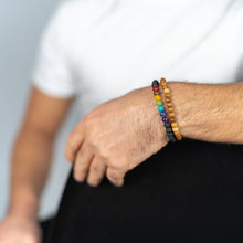 Load image into Gallery viewer, Seven Chakra Stone &amp; Lava
