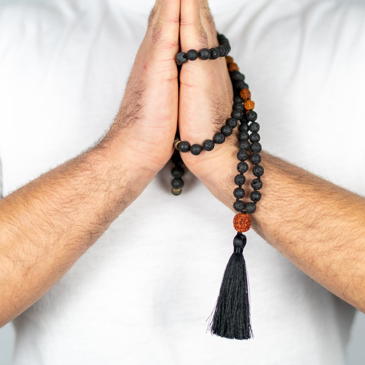 Lava & Rudraksha Mala