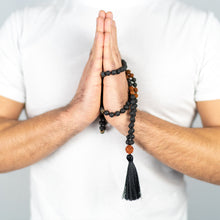 Load image into Gallery viewer, Lava &amp; Rudraksha Mala
