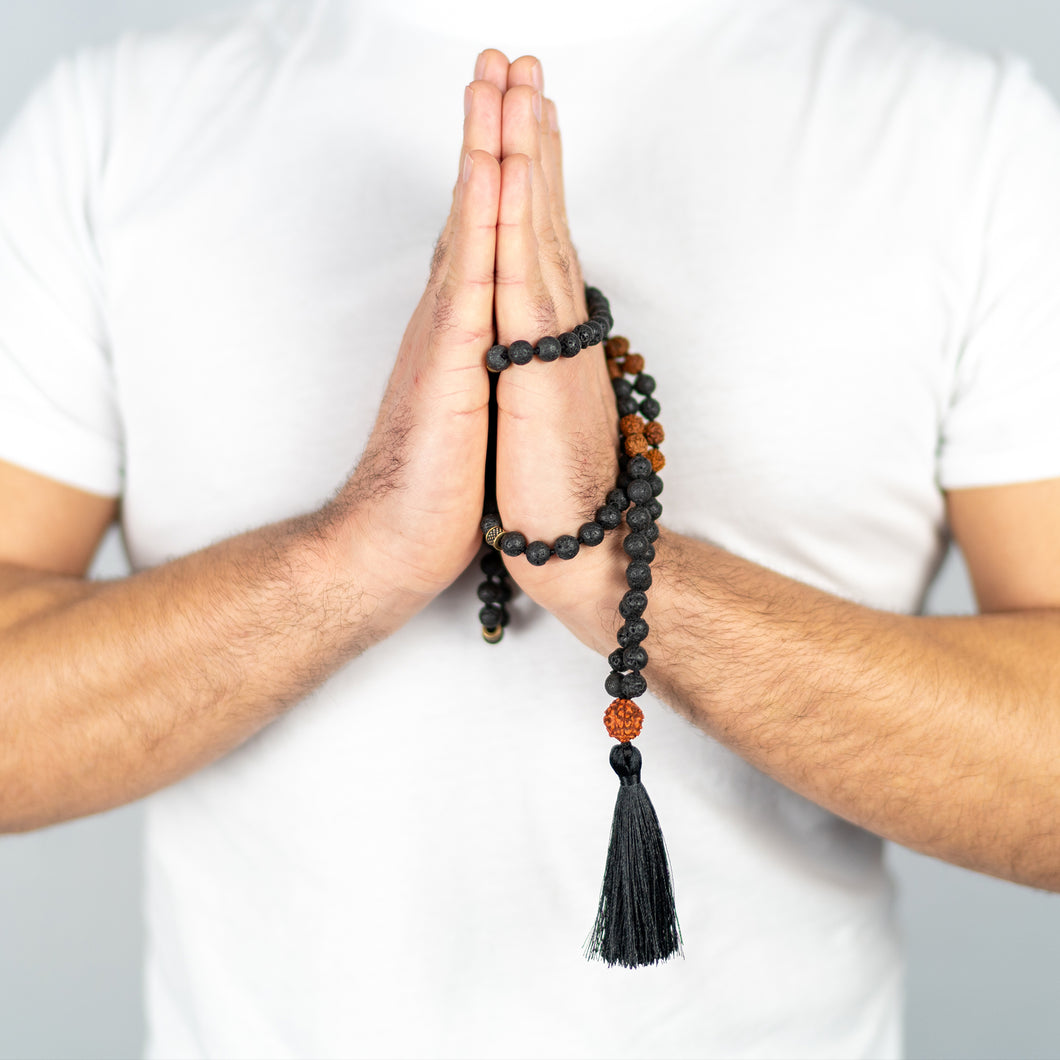 Lava & Rudraksha Mala