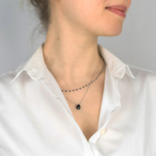 Load image into Gallery viewer, Black Drop Necklace
