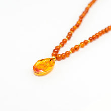 Load image into Gallery viewer, Agate gemstones with Swarovski Crystal Buddha Pendant
