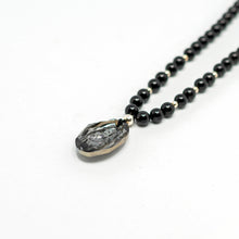 Load image into Gallery viewer, Black Tourmaline gemstones with Swarovski Crystal Buddha Pendant
