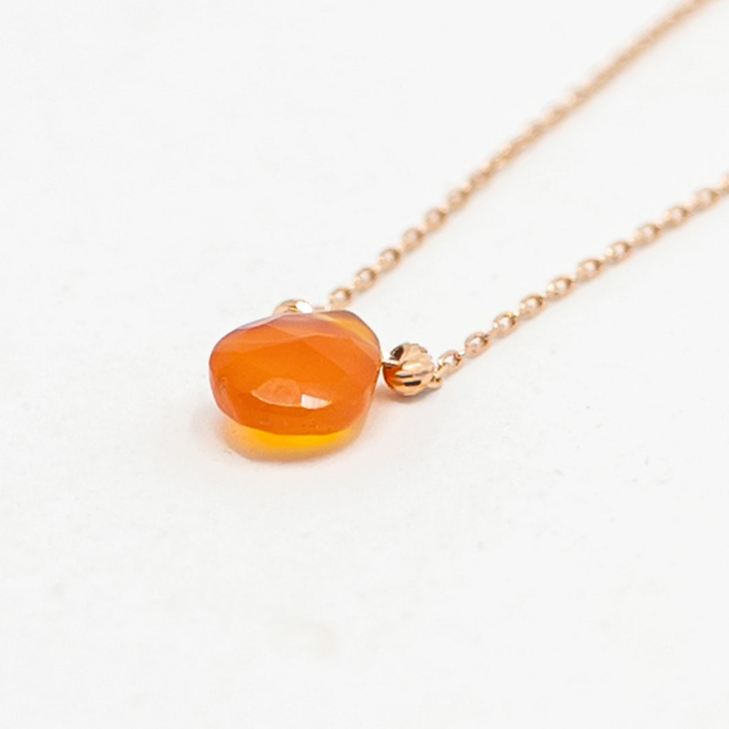 Orange Drop Necklace