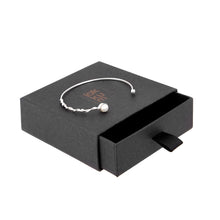 Load image into Gallery viewer, White Pearl Bangle-Silver
