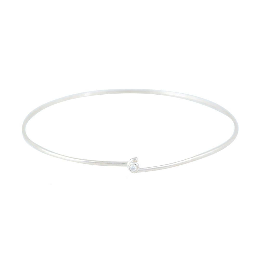 Schlichter Armreif-Silber