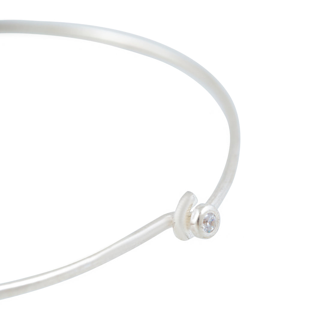 Schlichter Armreif-Silber