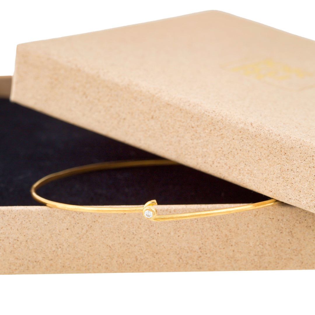 Schlichter Armreif - Gold