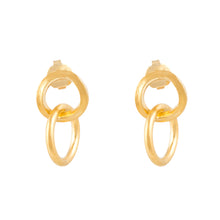 Load image into Gallery viewer, Cunky Chain Drop Earrings- Gold
