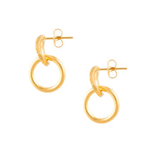 Load image into Gallery viewer, Cunky Chain Drop Earrings- Gold
