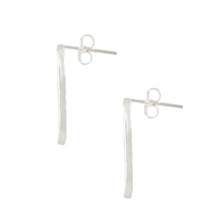 Load image into Gallery viewer, Ovate Hoop Earrings-Silver
